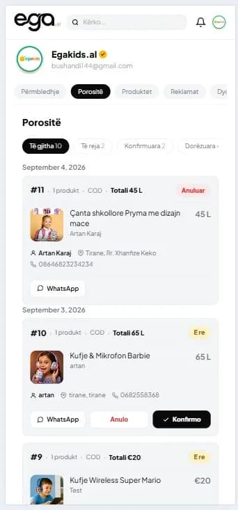 ega app — shitësi